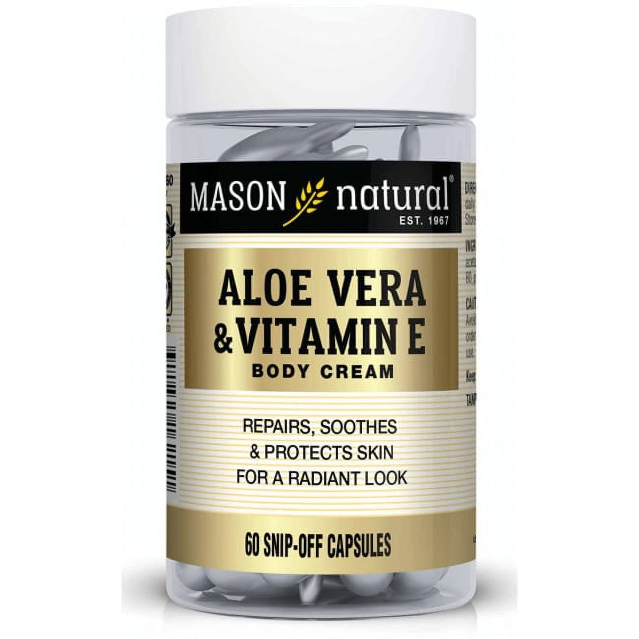 ALOE VERA & VIT E BDY CRM SNIP CAP 60CT