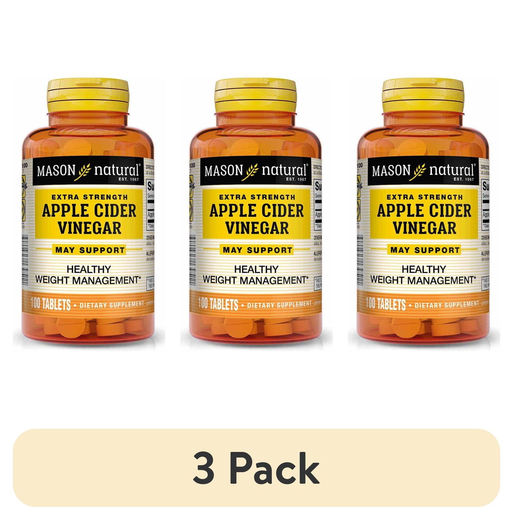 APPLE CIDER VINGR 500MG TAB 100CT MASON