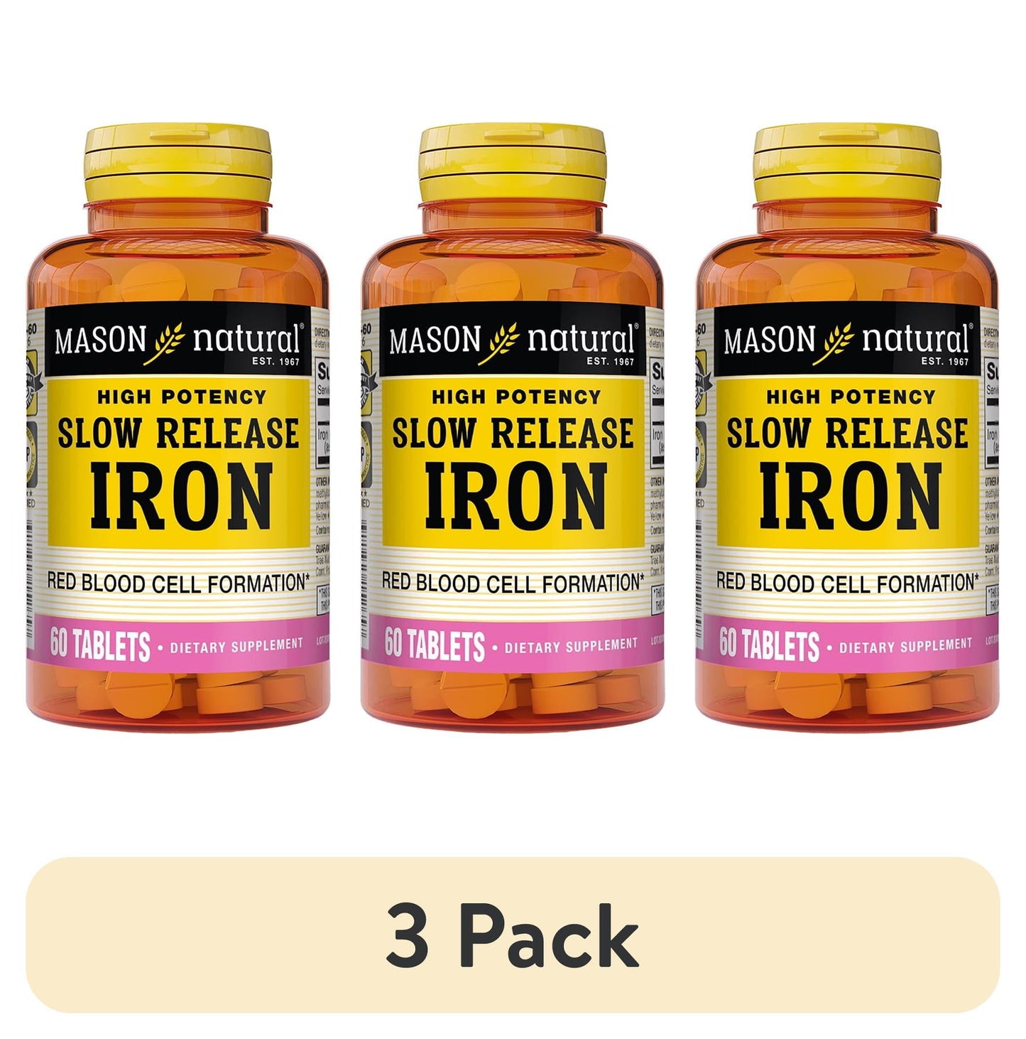 IRON SLOW RELEASE 50MG TABS 60CT MASON