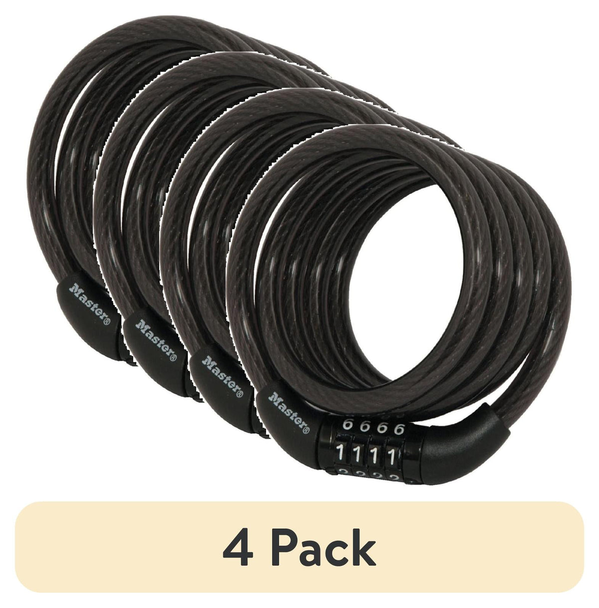Master Lock No. 8109D Keyed Cable Lock - 5ft (1.5m) long x 5/16in (8mm) diameter braided steel