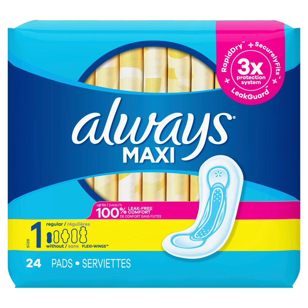 Always Pads Size 1 Maxi 48 Count Regular