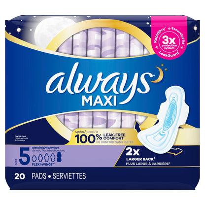 Always Pads Size 2 Maxi 18 Count Long Super