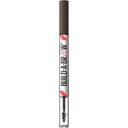 MAYBELLINE New York Super Lock Brow Glue Clear & Tinted Eyebrow Gel, Deep Brown, 0.23 oz