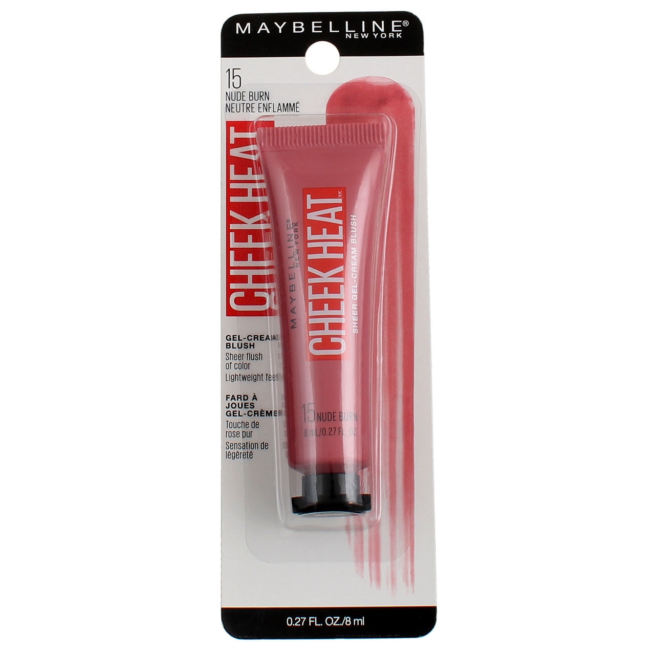 MAYBELLINE New York Cheek Heat Gel-Cream Blush, 025 Fuchsia Spark, 0.27 oz