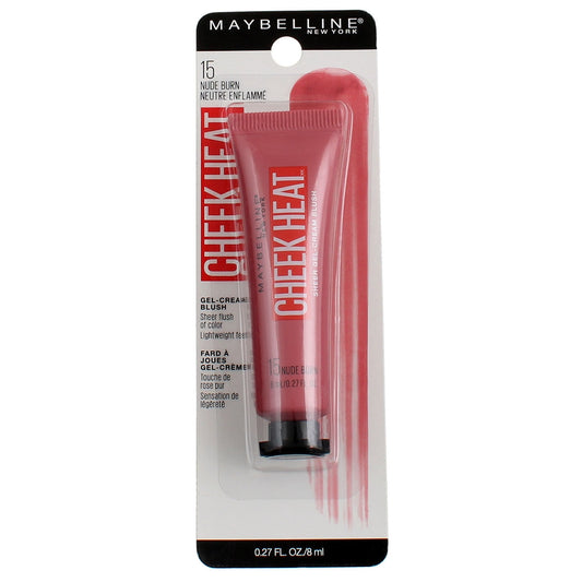 MAYBELLINE New York Cheek Heat Gel-Cream Blush, 025 Fuchsia Spark, 0.27 oz