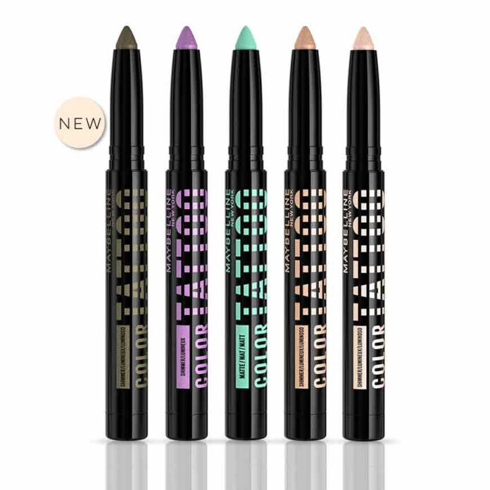 MAYBELLINE New York Color Tattoo Eye Stix Long Lasting Multi-Use Eyeshadow Stick, Liner & Primer, 120 I Am Authentic, 0.05 oz
