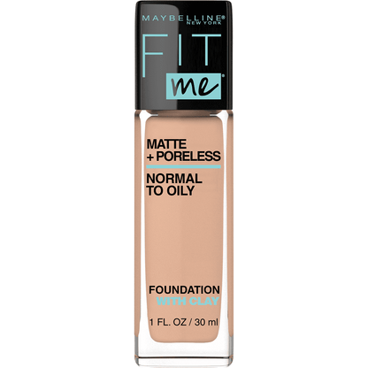 MAYBELLINE New York Fit Me Matte + Poreless Foundation Makeup, 222 True Beige, 1 oz