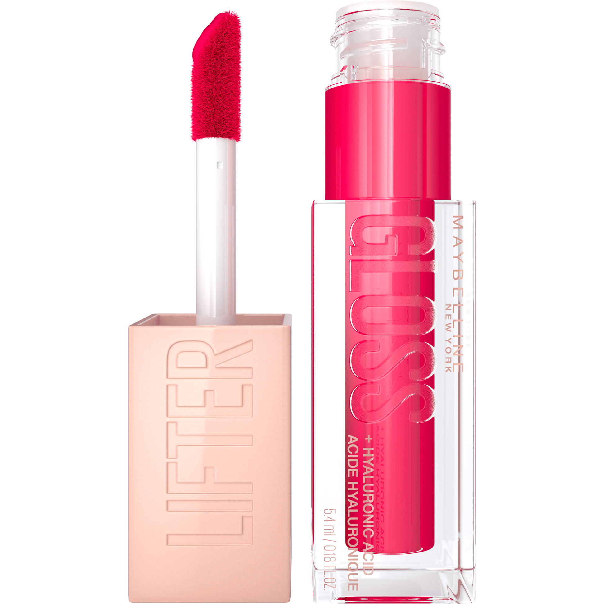MAYBELLINE New York Lifter Gloss Lip Gloss Makeup With Hyaluronic Acid, 023 Sweetheart, 0.18 fl. oz.