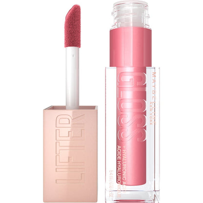 MAYBELLINE New York Lifter Gloss Lip Gloss Makeup With Hyaluronic Acid, 005 Petal, 0.18 fl. oz.