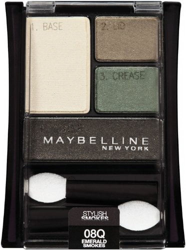 MAYBELLINE New York Expert Wear Eyeshadow Quads, 48Q Emerald Smokes