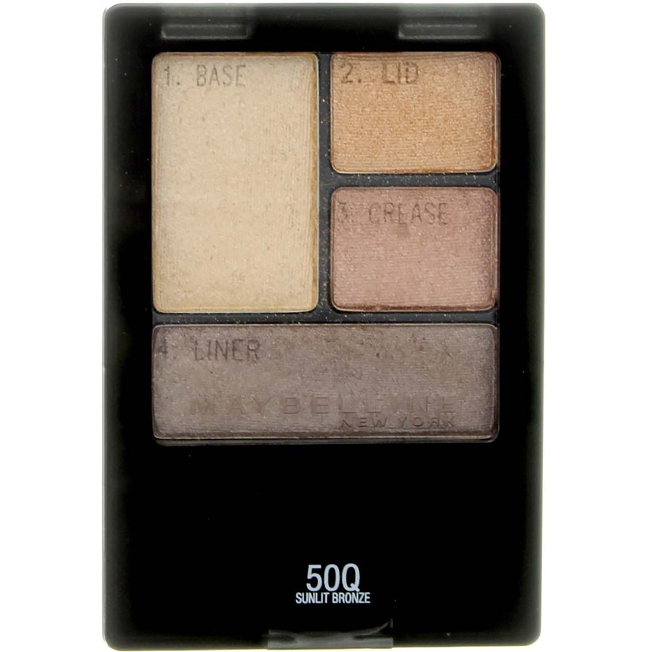 MAYBELLINE New York Expert Wear Eyeshadow Quads, 50Q Sunlit Bronze