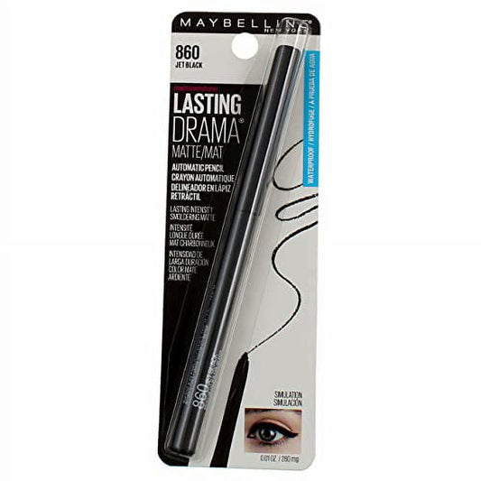 MAYBELLINE New York Lasting Drama Matte Eyeliner Makeup, 601 Sleek Onyx, 0.01 oz