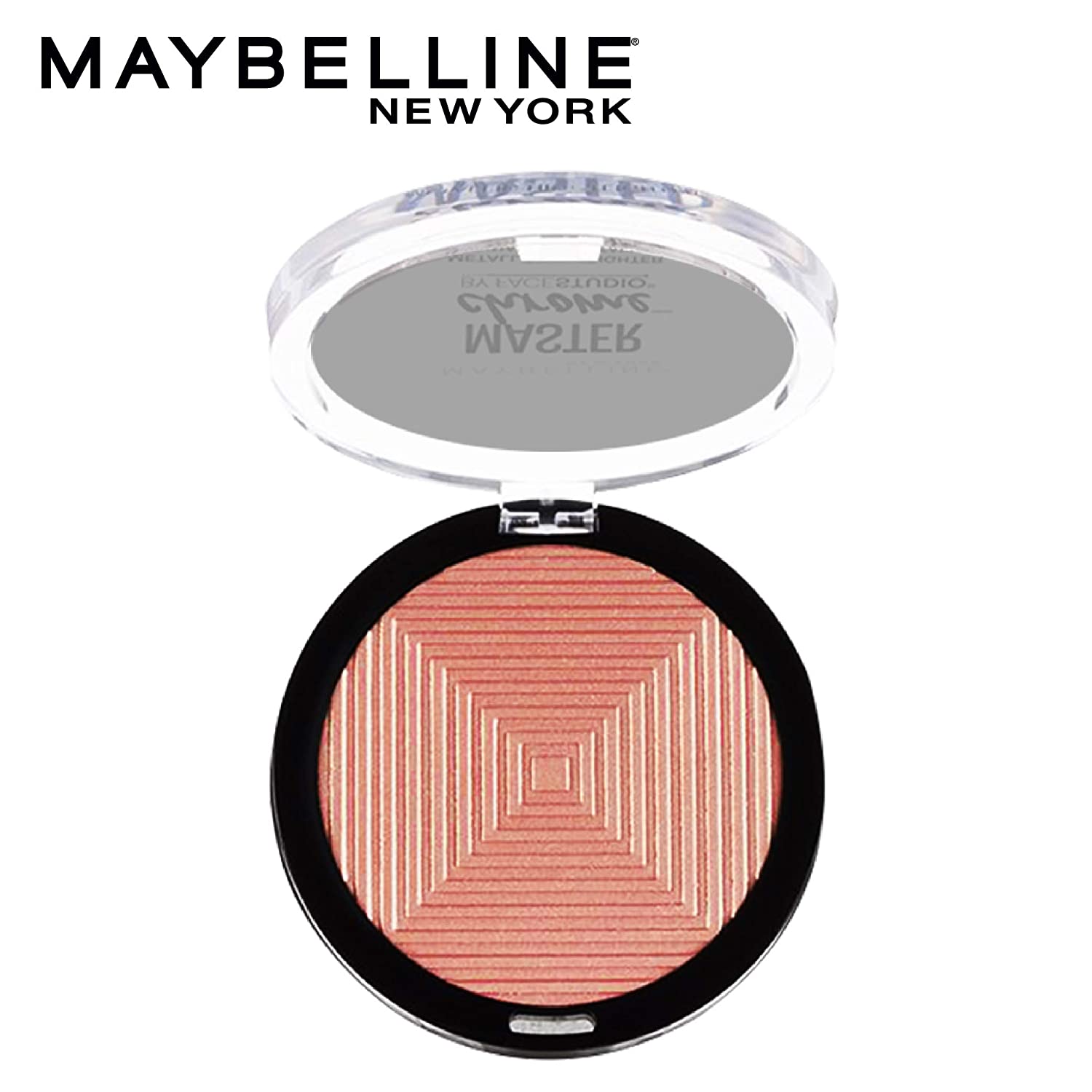MAYBELLINE New York Facestudio Master Chrome Metallic Highlighter Makeup, 050 Molten Rose Gold, 0.24 oz