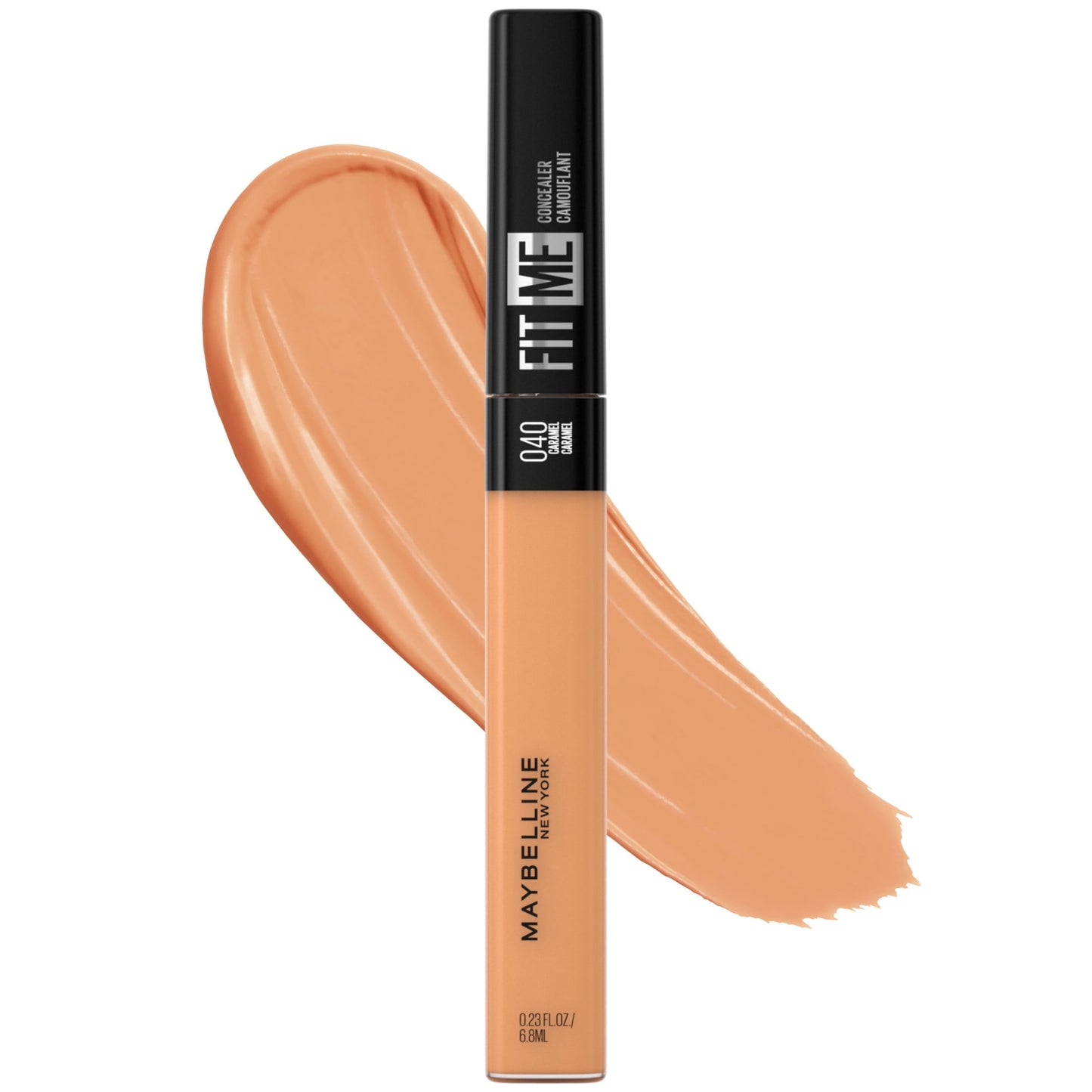 MAYBELLINE New York Fit Me Concealer Face Makeup, 040 Caramel, 0.23 oz
