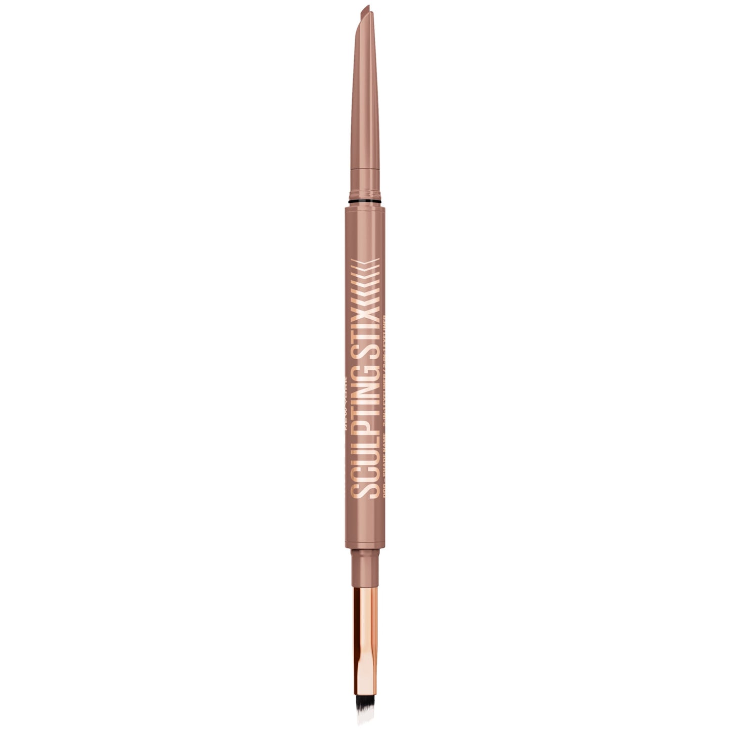MAYBELLINE New York Sculpting Stix Double-Ended Eyeliner Pencil with Brush, 012 Hazy Taupe