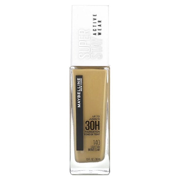Maybelline Super Stay Full Coverage Liquid Foundation, 140 Light Tan, 1 fl oz