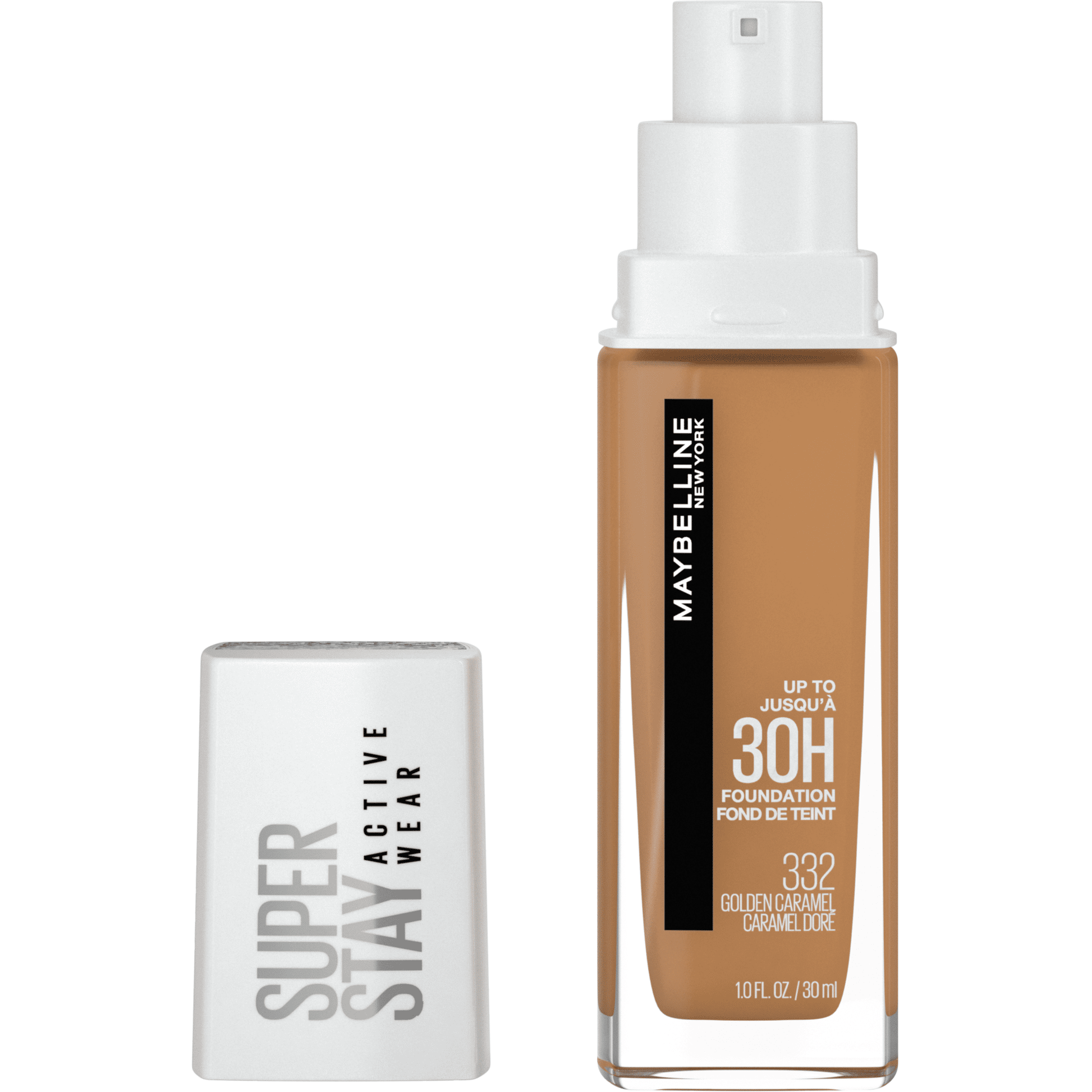 Maybelline Super Stay Full Coverage Liquid Foundation, 332 Golden Caramel, 1 fl oz