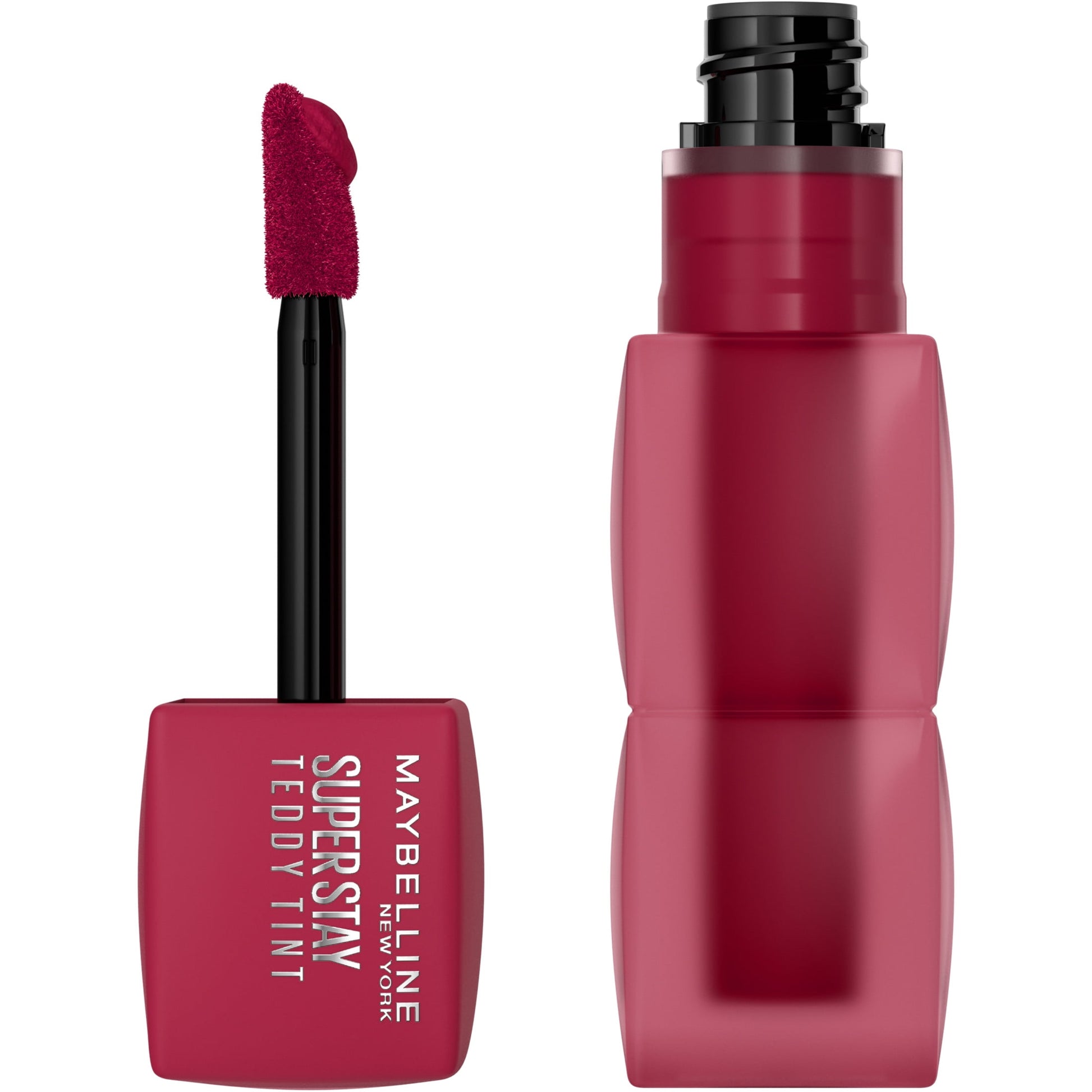 MAYBELLINE New York Super Stay Teddy Tint Liquid Lip Tint, Tomato Girl, 0.17 oz