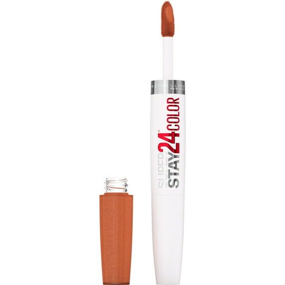 MAYBELLINE New York Super Stay 24 Hour Long-Lasting 2-Step Liquid Lipstick, All Night Apricot, 0.78 oz