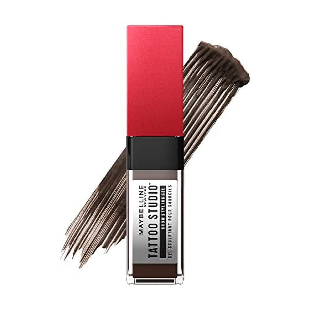 MAYBELLINE New York Tattoo Studio Waterproof Brow Pencil Up To 36 Hr Wear, 257 Medium Brown