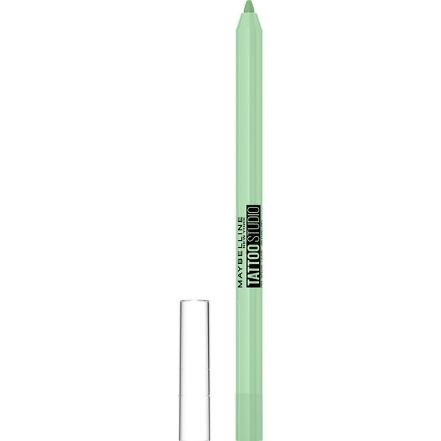 Maybelline Tattoo Studio Sharpenable Gel Pencil Waterproof Longwear Eyeliner, Lime Smash, 0.04 oz