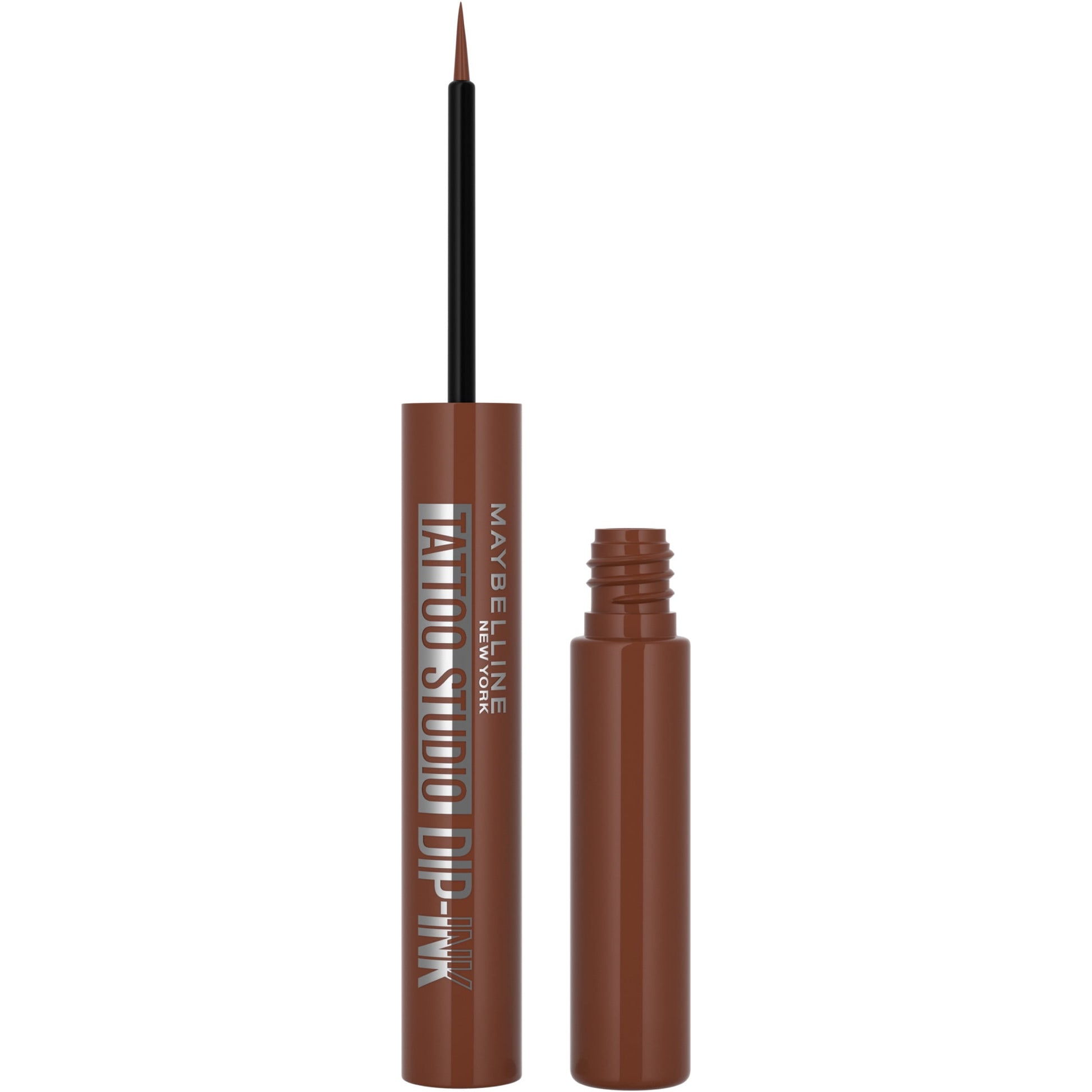 MAYBELLINE New York Tattoo Studio Dip-Ink Liquid Eyeliner, Brown Expression, 0.06 oz