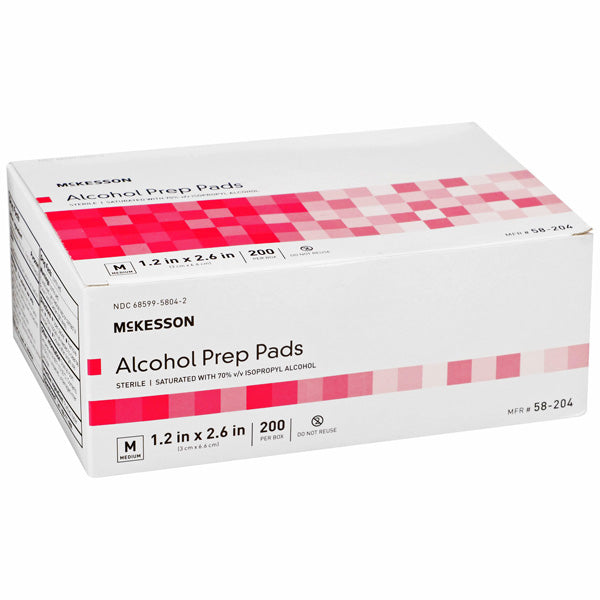 ALCOHOL PREP PADS 70% MD ST 200