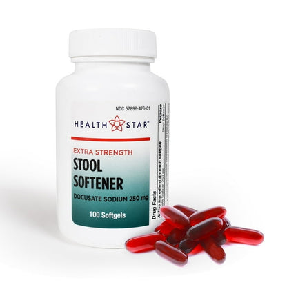 GNP STOOL SFTNR DOC SOD 250MG SGL 100CT