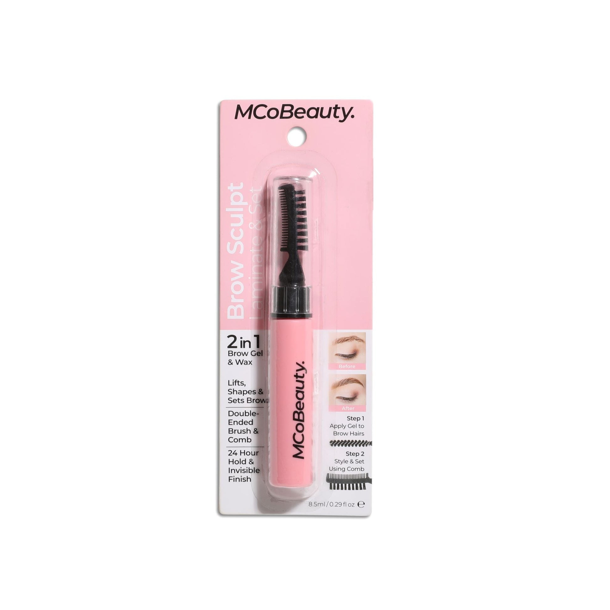 MCoBeauty Mini Brow Laminate Sculpt & Set, 0.28 oz