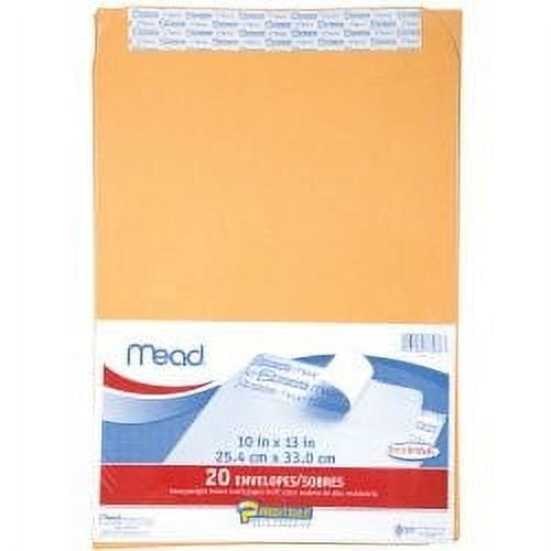 Mead Kraft Press-It Seal-It Envelopes Office Pak  6 x9" 30 Ct