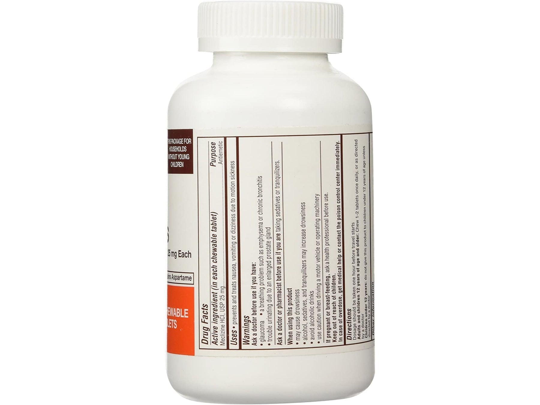 MECLIZINE HCL TB 25MG 1000