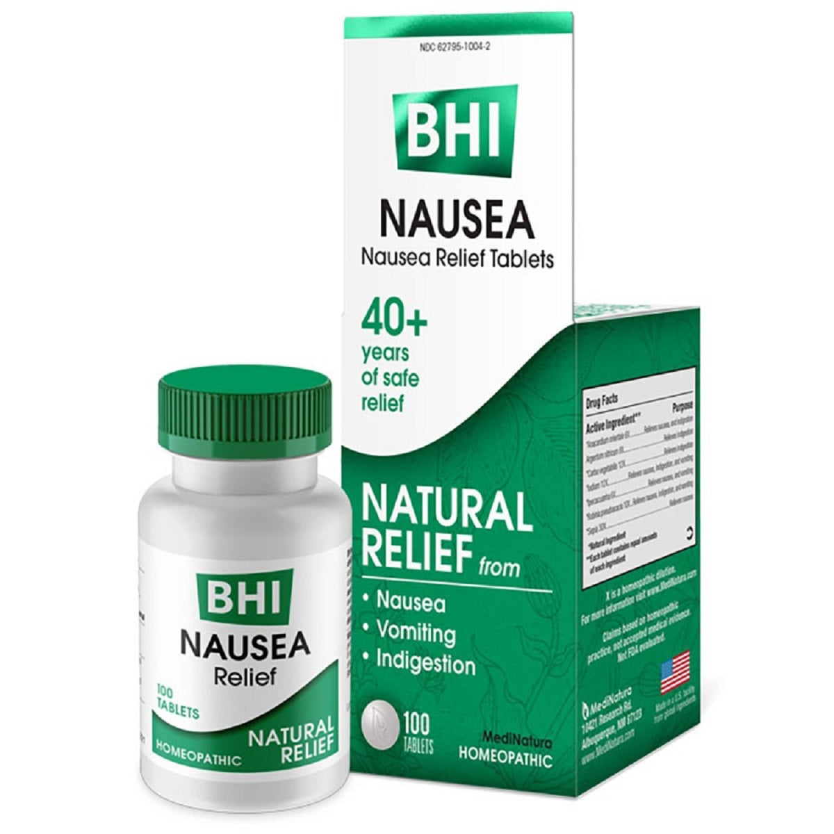 BHI/MEDINATURA NAUSEA RELIEF