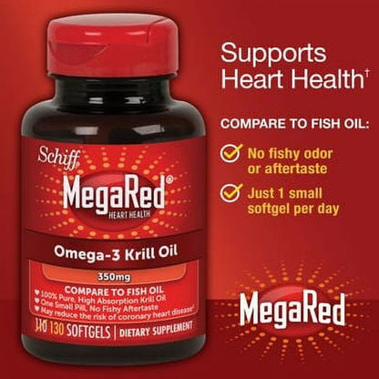MEGARED OMEGA-3 KRILL OIL 500MG SGC 40CT