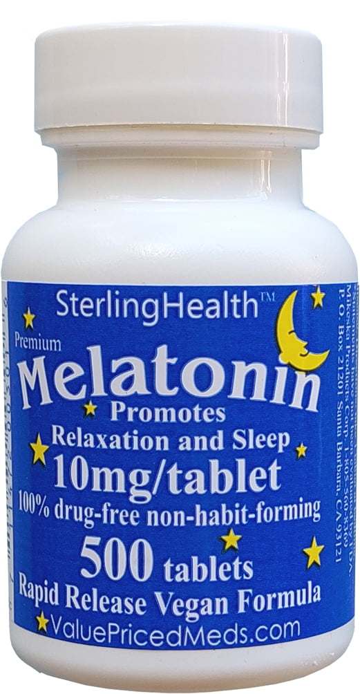 MELATONIN TB 10MG 60 TR VEGAN SFG