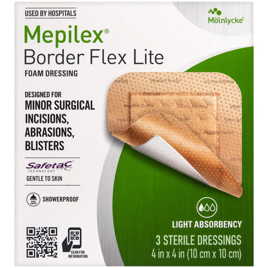 MEPILEX BORDER FLX LITE DS 3 3X3N