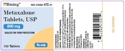 METAXALONE TB 800MG 100 CPLT