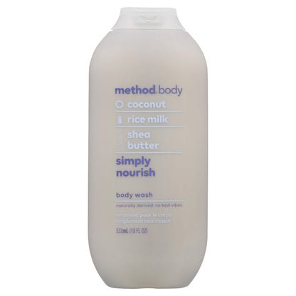 Method Simply Nourish Body Wash - Trial Size, 3.4 oz