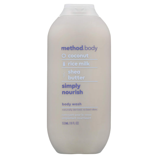 Method Simply Nourish Body Wash - Trial Size, 3.4 oz