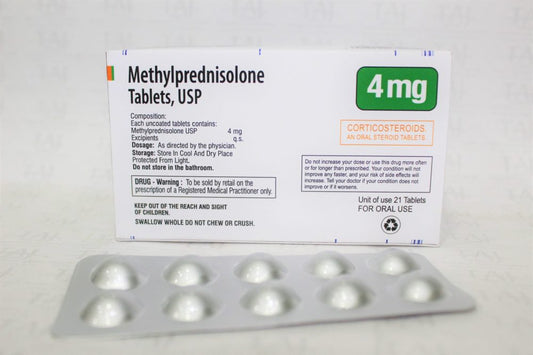 METHYLPREDNISOLONE TB 4MG 100