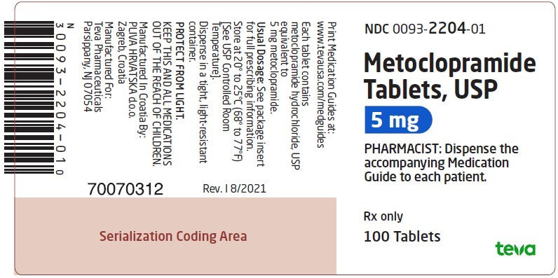 METOCLOPRAMIDE SL 5MG/5ML 473ML