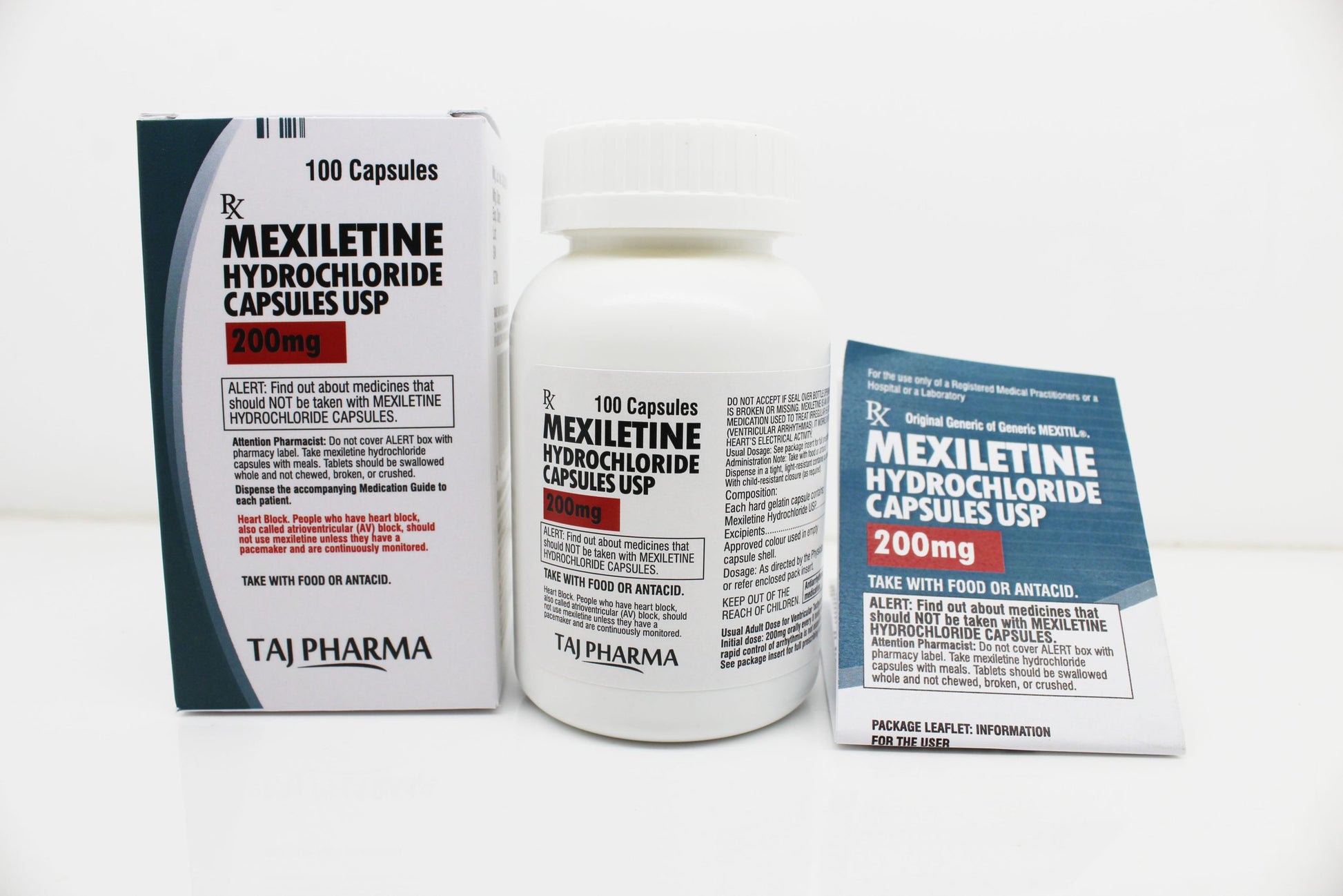 MEXILETINE HCL CP 200MG 100