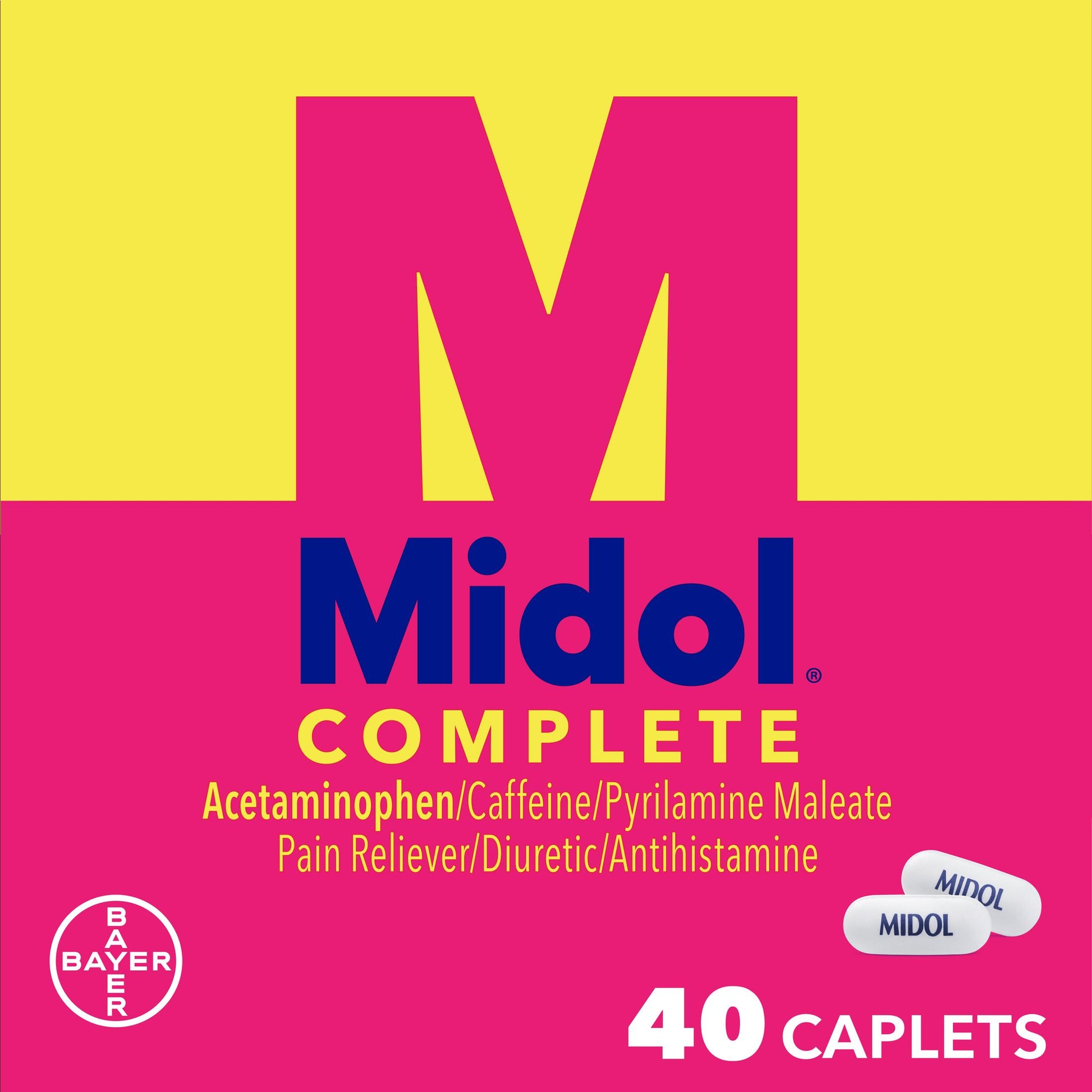 MIDOL LONG LASTING RELIEF 650MG CPL 20CT