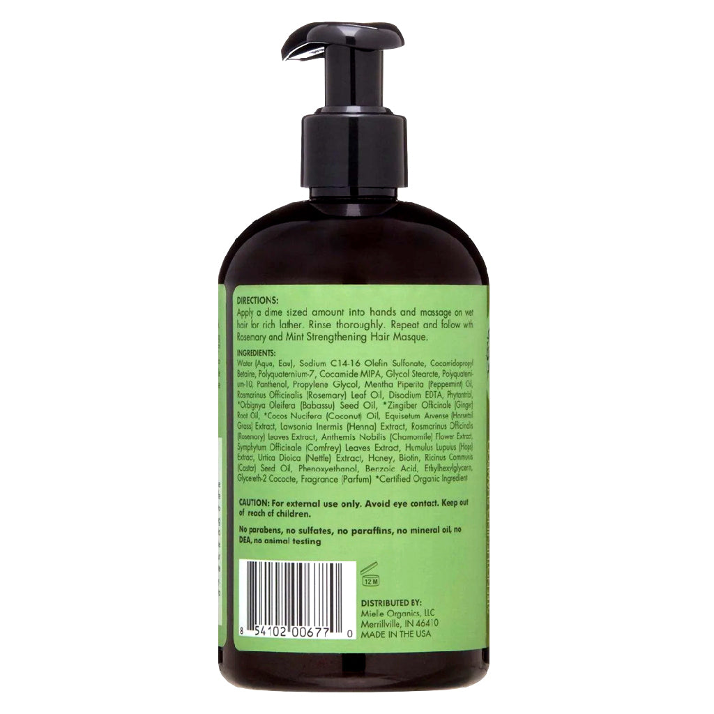 MIELLE Rosemary Mint Strengthening Shampoo, 12 oz