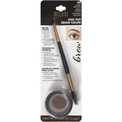 Milani Stay Put  Brow Color Soft Brown