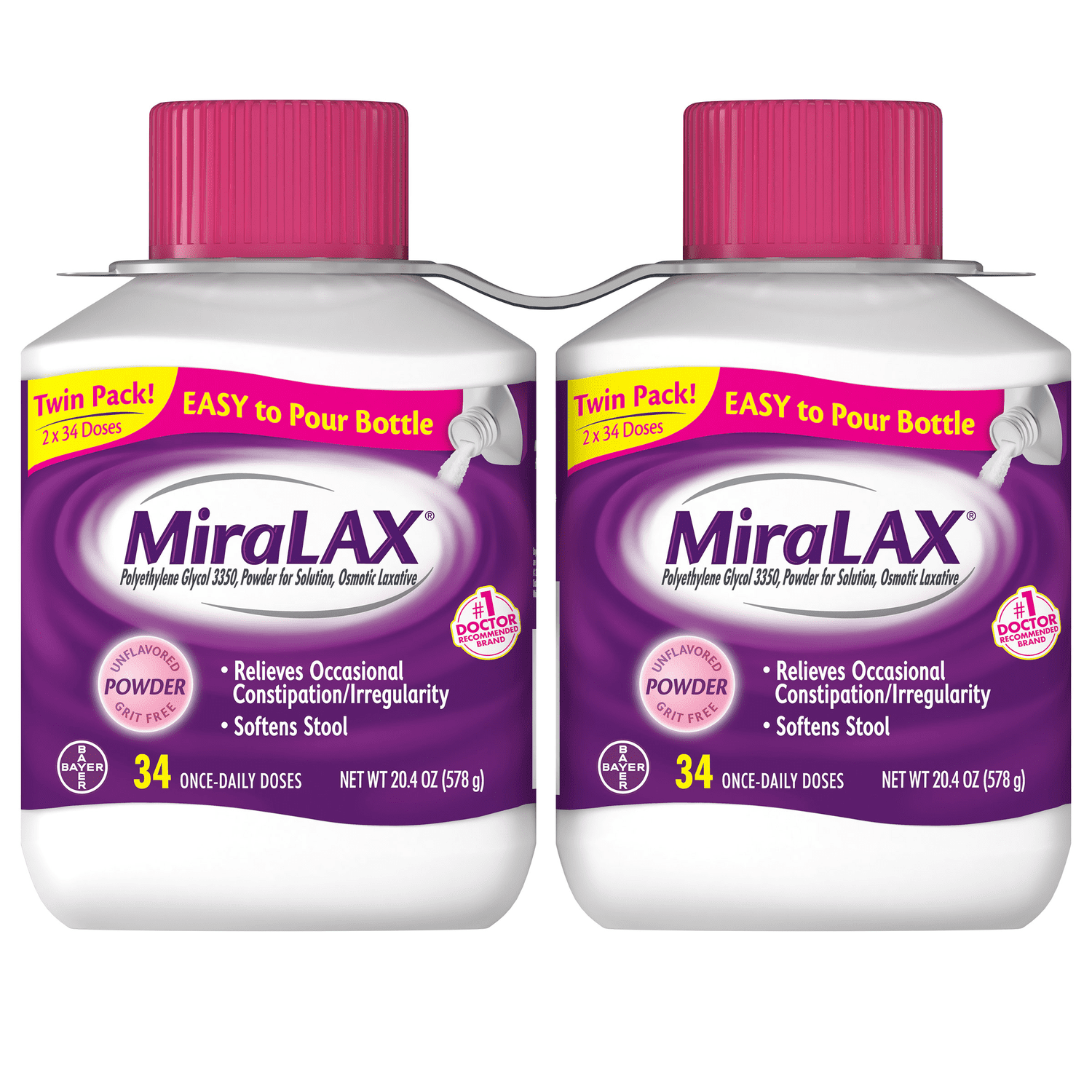 MIRALAX POWDER SINGLE DOSE 17GM INST 24
