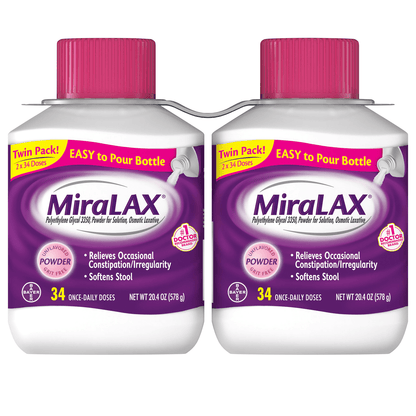 MIRALAX POWDER SINGLE DOSE 17GM INST 24