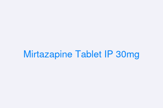 MIRTAZAPINE TB 7.5MG 30 CPLT