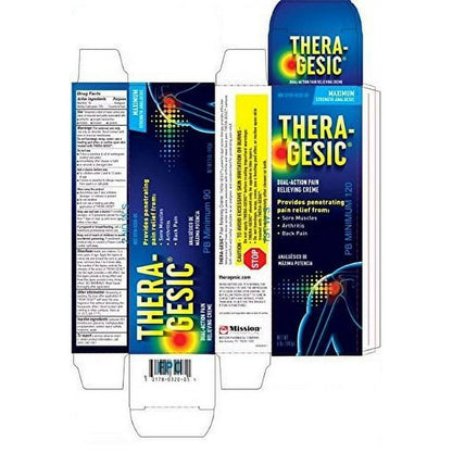 THERA-GESIC PAIN RELIEV CREAM 3OZ