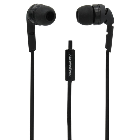 Brooklyn Audio Premium Angled Metal Corded Ear Buds With Microphone - Red