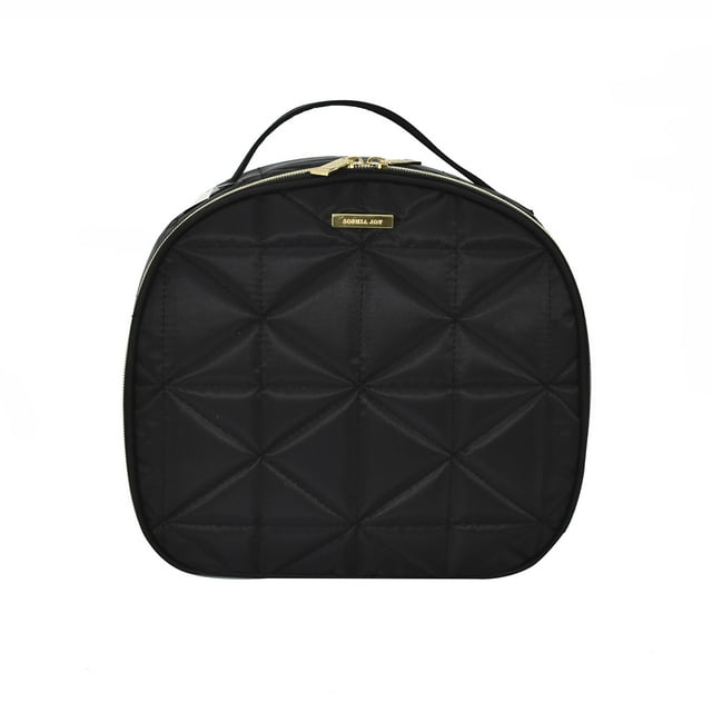 2Pc Round Train Case Set-Stripes